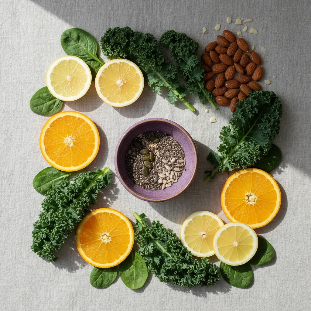 Natürliche Vitaminquellen - B-Vitamine Energie Müdigkeit reduzieren, Magnesium Muskelfunktion Alltag